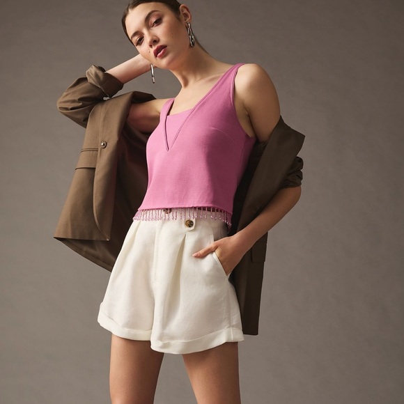 Anthropologie NWT Sz Sm crystal fringe top; sold out @anthro - Picture 13 of 15